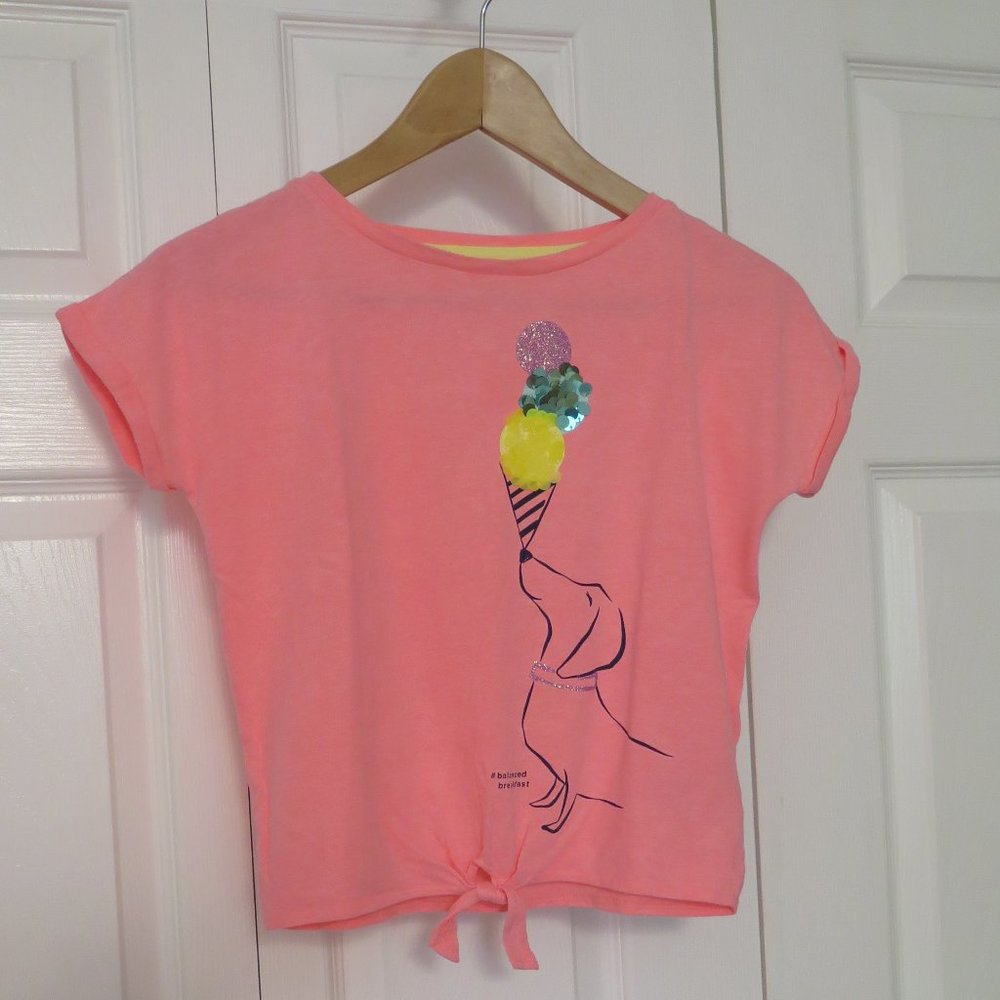 GAP Girls  Sequin  Balanced Breakfast T-shirt